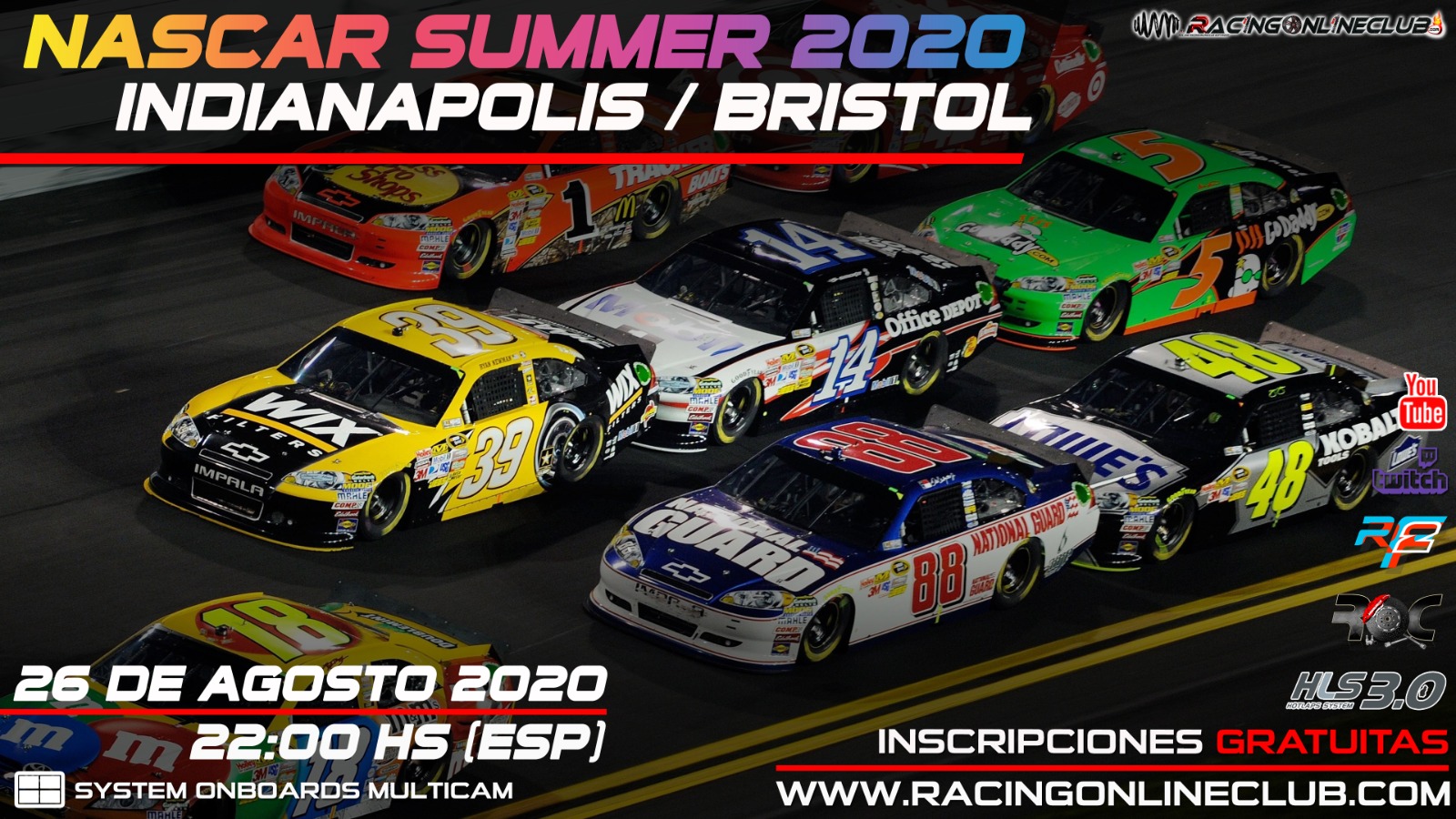 Nascar Indianapolis y Bristol